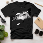 Anime Eyed Themed T-Shirt created based on Japanese Film and Television. Hand drawn created designs based on Anime Characters.