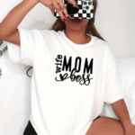 Wife Boss Mom T-Shirt - Family member T-Shirts suitable for family members, including Dad T-Shirts, Mom T-Shirts.