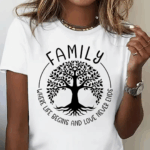 Family Tree T-Shirt - Family member T-Shirts suitable for family members, including Dad T-Shirts, Mom T-Shirts.