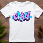 Crazy Grafitti T- Shirt - Are you a Big Fan of Grafitti? Show off your favourite Grafitti Designs by wearing one of our gaming Grafitti T-Shirts.