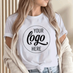 Your Logo Large Front Only T-Shirt - Add your own Logo to a T-Shirt available in a variety of colours - highly popular for Business Wear, and upcoming Business Events.